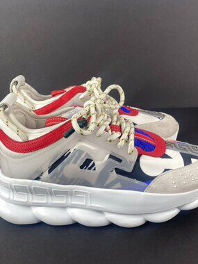 Versace Chain Reaction Chunky Sneakers Size 37.5